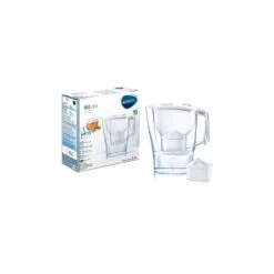 BRITA Carafe Aluna Blanche 2,4 L + 2 Cartouches Maxtra