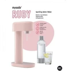 Machine A Soda MYSODA Machine A Soda Ruby Pink, 1 Bouteille 0.5L , 1 B... -Krups Shop machine a soda mysoda machine a soda ruby pink 1 bouteille 05l 1 bouteille 1l 1 cylindre de co2 13088468 35551520 1140x1140